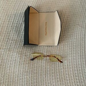 Eyebuydirect Vintage Style Narrow Yellow Sunglasses Eyeglasses Tortoise Frames